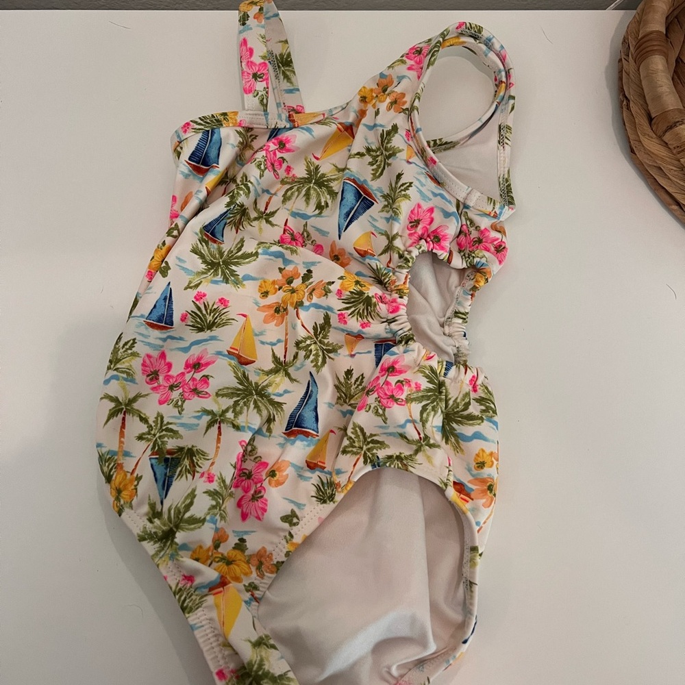 Tropical Floral Kids Swimsuit
